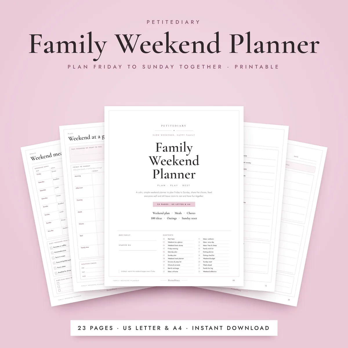 Weekend Planner for Families