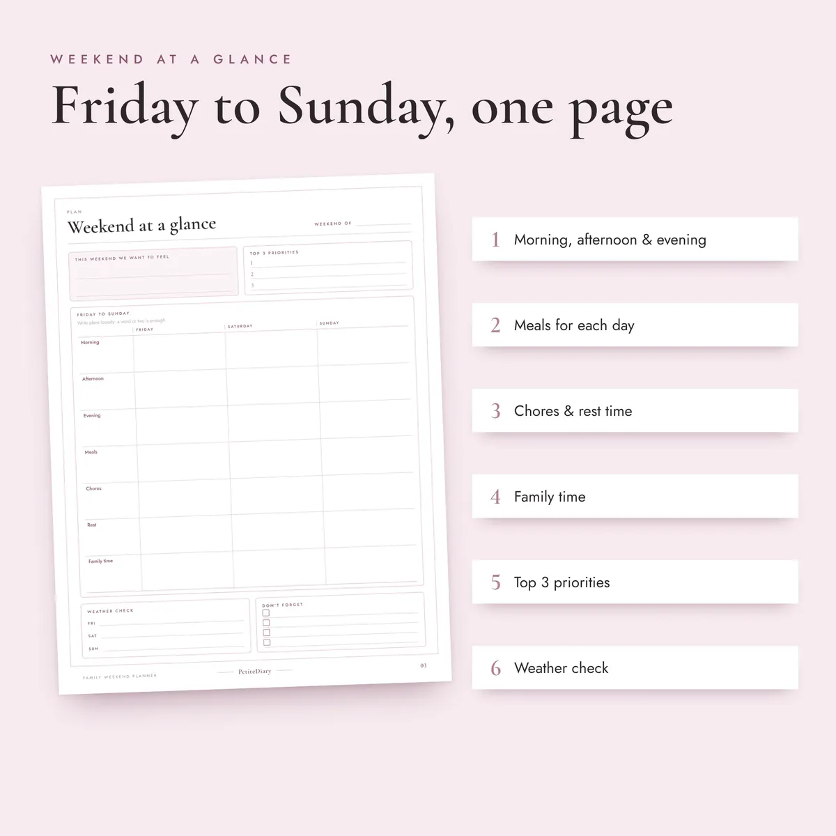 Weekend Planner for Families, image 3