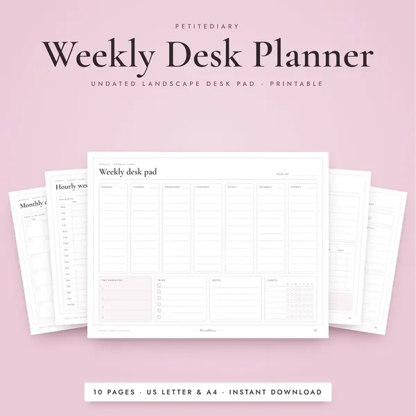 Weekly Desk Planner