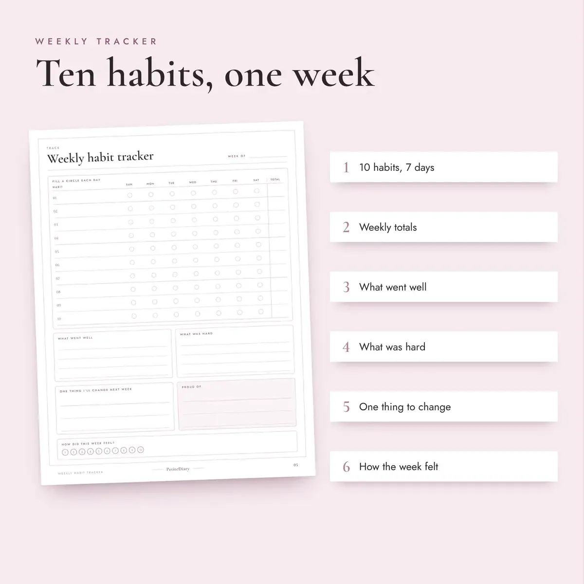 Weekly Habit Tracker, image 3