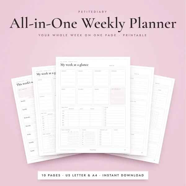 Weekly Planner All in One