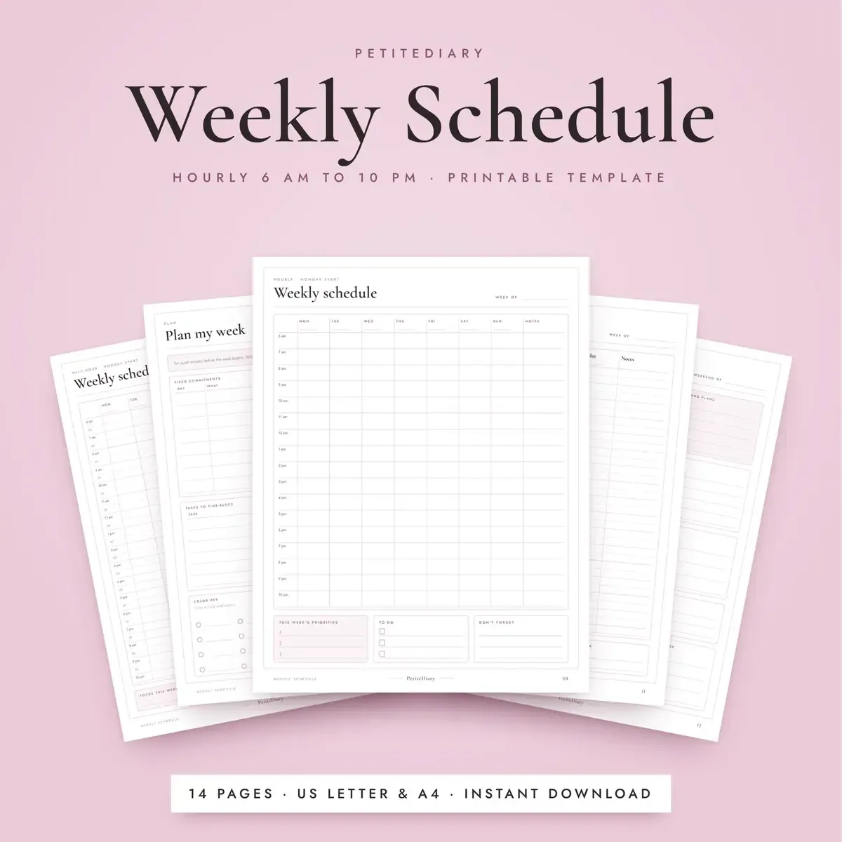 Weekly Schedule Template