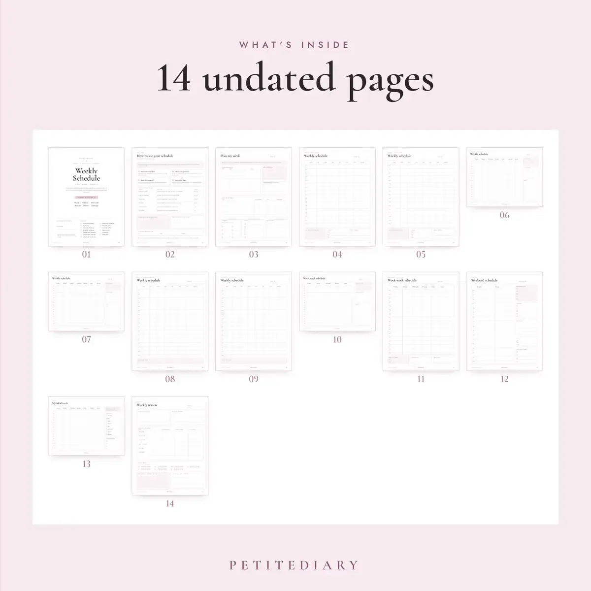 Weekly Schedule Template, image 2