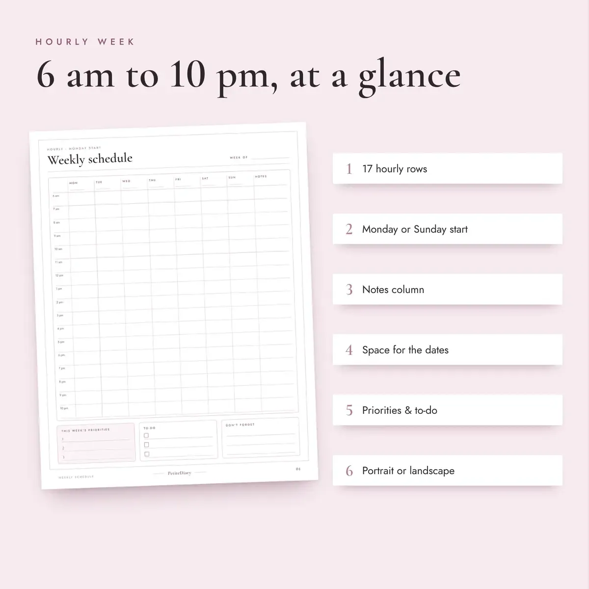Weekly Schedule Template, image 3