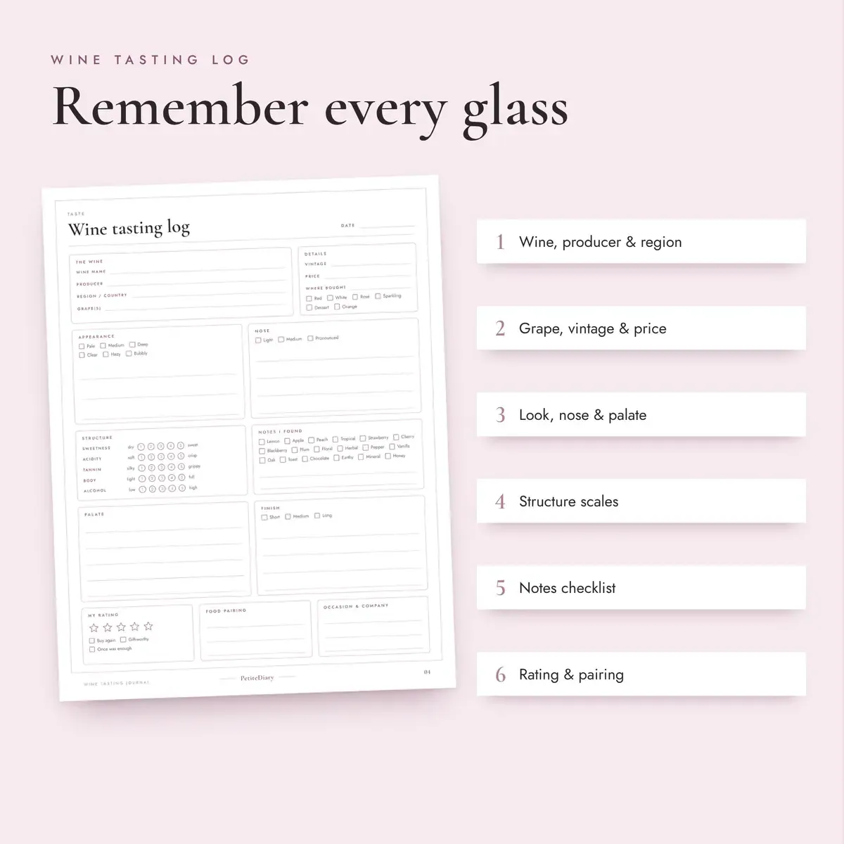 Wine Tasting Journal, image 3