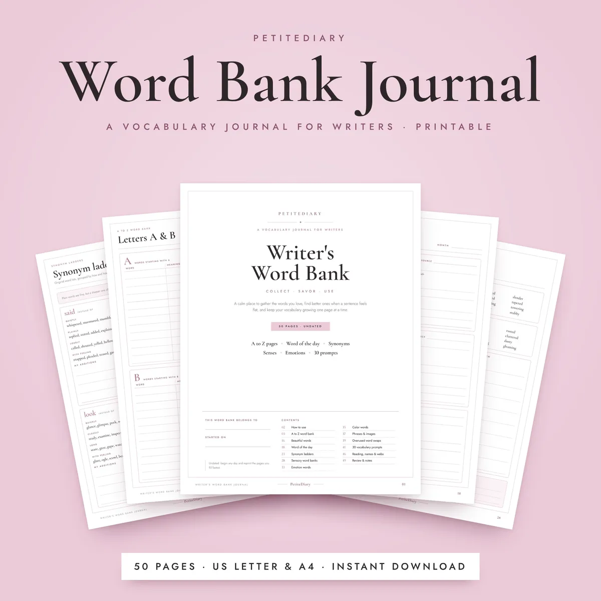 Writer's Word Bank Journal