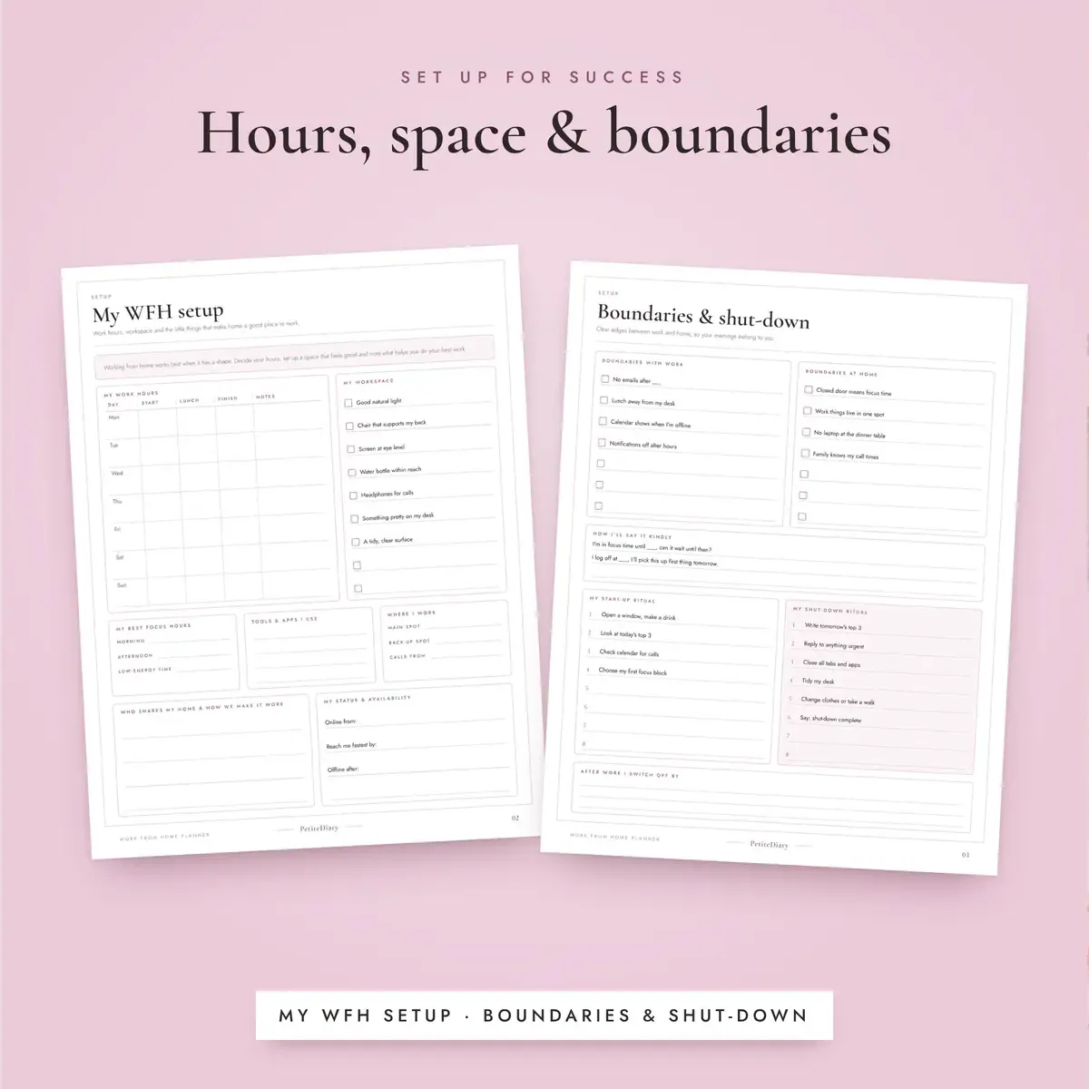 Work From Home Planner for Remote Workers, image 4