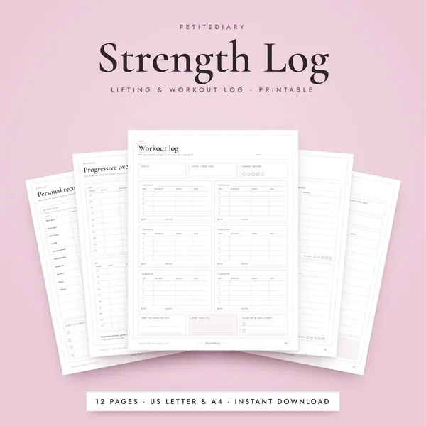 Workout Log for Strength Training