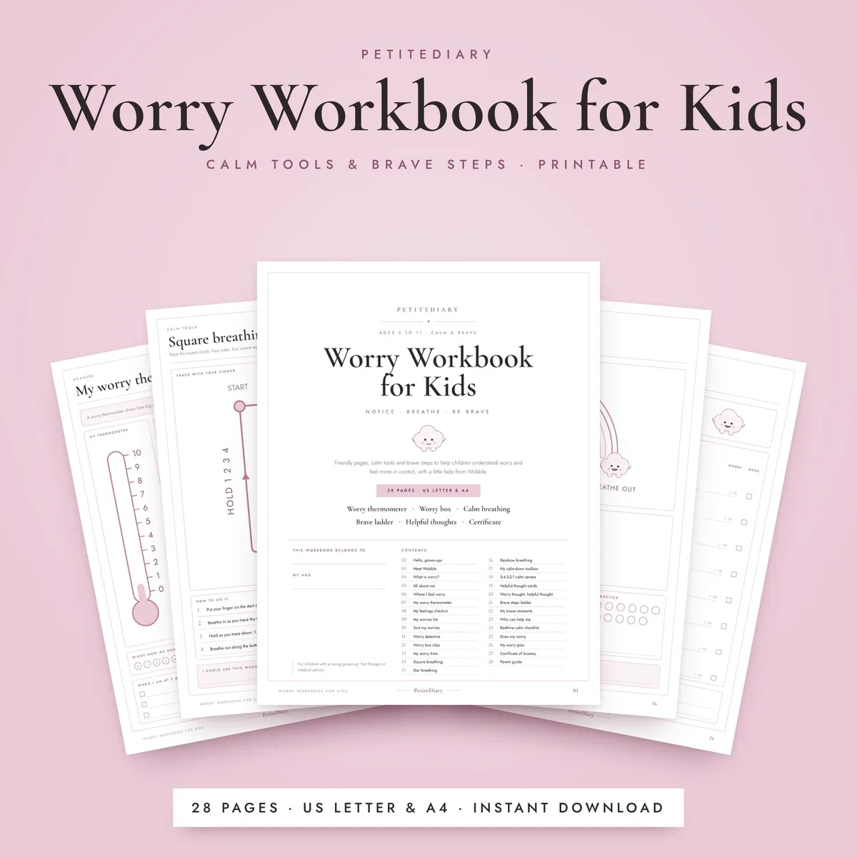 Worry Workbook for Kids